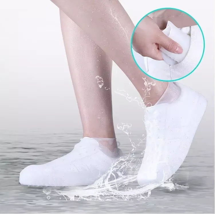 Waterproof Silicone Shoes  Non-slip Water Resistant Overshoes Silicone Rubber Rain Shoes Latex Opp Bag Fashion Jiangxi Midi
