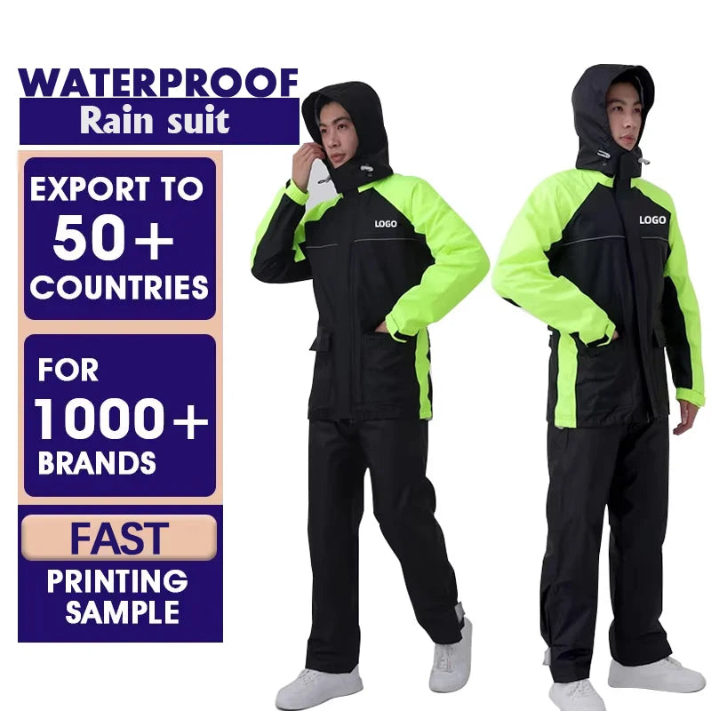 Top Selling Bike Rain Suit Cheap Bicycle Rain Coats Adults Waterproof Polyester Raincoat Motorcycle for Mens Rain Coat Jackets
