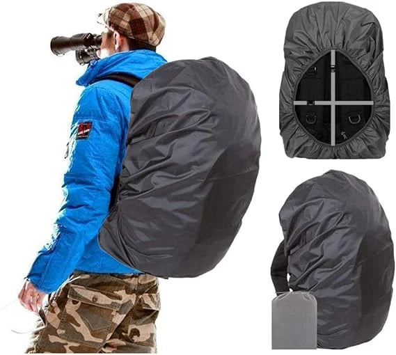 5000mm Waterproof Level Upgraded Anti-Slip Cross Buckle Straps Backpack Rain Cover Hiking Camping Plastic Polyester Logo