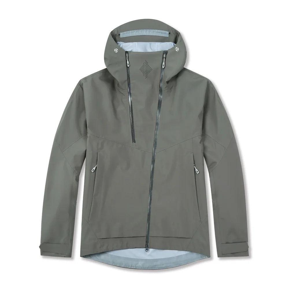 New Lightweight Single-layer Winter Thin Stand Collar Waterproof for WindStopper Unisex Loose Fit Jacket