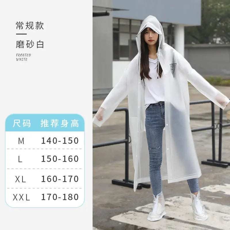 Long Full Body Raincoat for Adults Waterproof Anti-Rainstorm Electric Car for Poncho with Logo for Students Travel Bicycle
