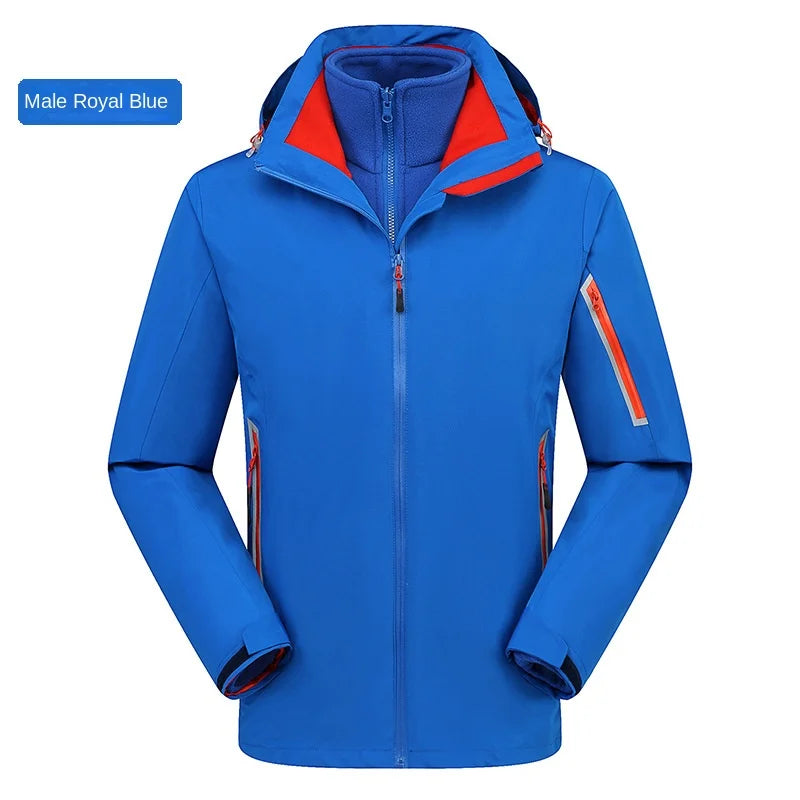 High-End Two-Piece Three-In-One Detachable Assault Clothing for Men Women Windproof Rainproof Breathable Autumn Fashion for