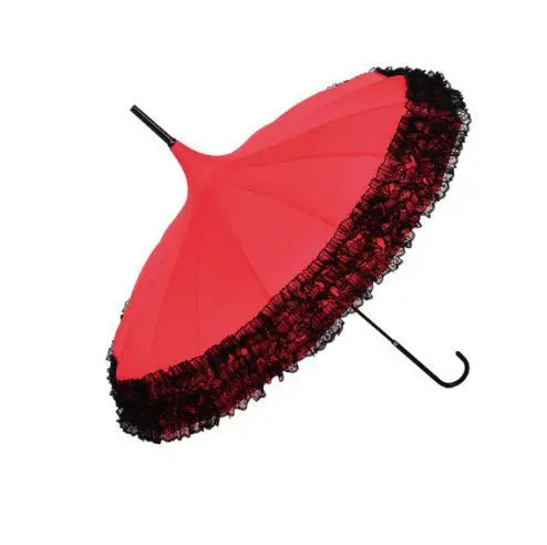New Design Chinese Lace Golf Umbrella Long Full Body Auto Function With 8K Ribs for Business Travel Gifts Advertising