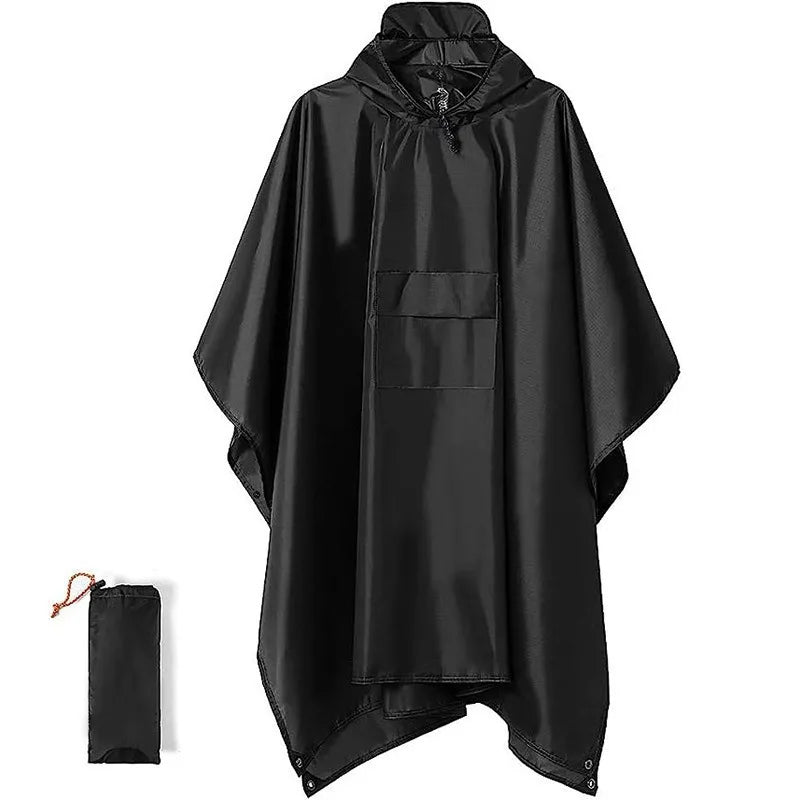 Three-in-One Multifunctional Cross-Border Cape Raincoat Stand Canopy Mat Poncho Thin for Mountaineering Hiking Factory Direct