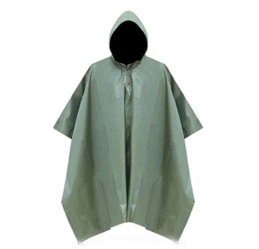 Waterproof Rain Poncho Women Men Lightweight Breathable Rain Cape 3 in 1 Multifunctional Raincoat Rain Cover