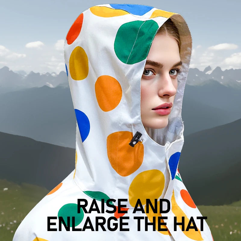 Waterproof Adult Outdoor Hiking Card Breaking Windbreaker