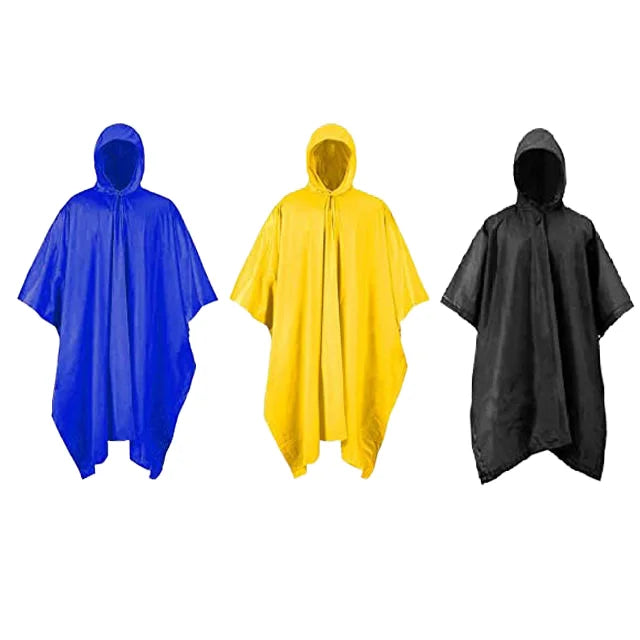 Lightweight Waterproof Rain for Poncho Windproof Durable Hooded Rain Coat for Outdoor Activities Camping Sun Shelter Mat Blanket