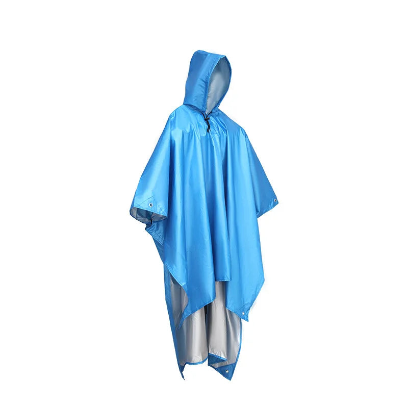 Light and Easy Outdoor Three-in-One One-Piece Raincoat Waterproof Walking and Riding Raincoat With Windproof Feature