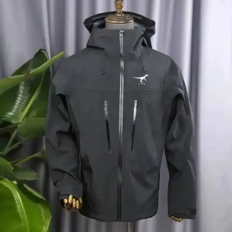 10% Off Cheap Hard Shell Waterproof Windproof Unisex Custom Raincoat for Outdoor Hiking Climbing Riding Windbreaker Rain Jacket