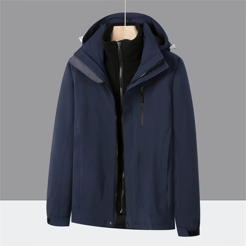 Outdoor Ventures Women's Softshell Jacket with Hood Fleece Lined Warm Lightweight Waterproof  Windbreaker Jacket