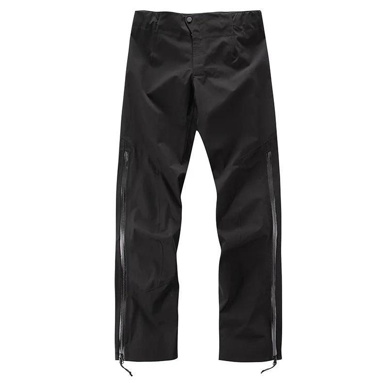Unisex Lightweight Half-Zip Shell Hiking Pants Waterproof and Windproof Loose-Fit for Spring/Fall Outdoor Adventures