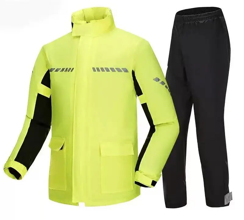 Motowolf Waterproof Nylon Motorcycle for Poncho Rainsuit for Adults for Summer & Winter Travel & Outdoor Activities Camping