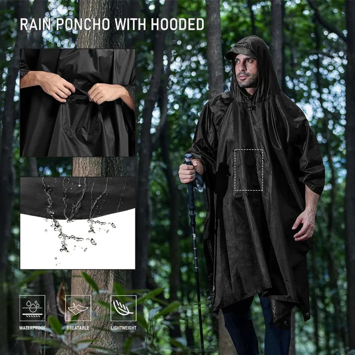 Wholesale New Trade Single-person Raincoat Hooded Rainwear, Waterproof Polyester Emergency Water Proof Rain Coat Suits Exporter