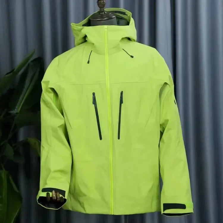Unisex Custom Men's Women's Windbreaker High Quality Outdoor Waterproof Hard Shell Rain Jacket Zipper Windproof Single Layer 3 1