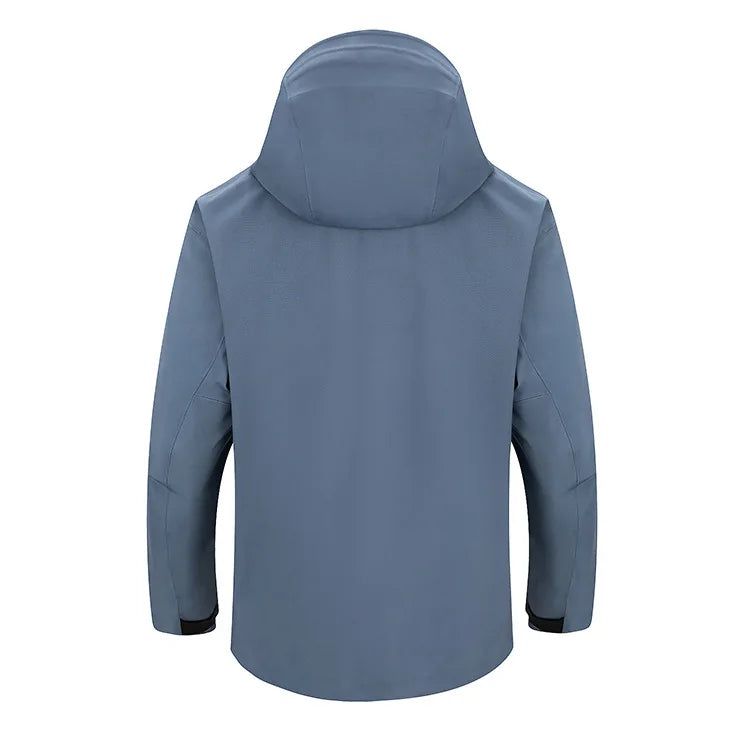 Customized Men's Polyester Waterproof Jacket for Hiking and Travel for Adults