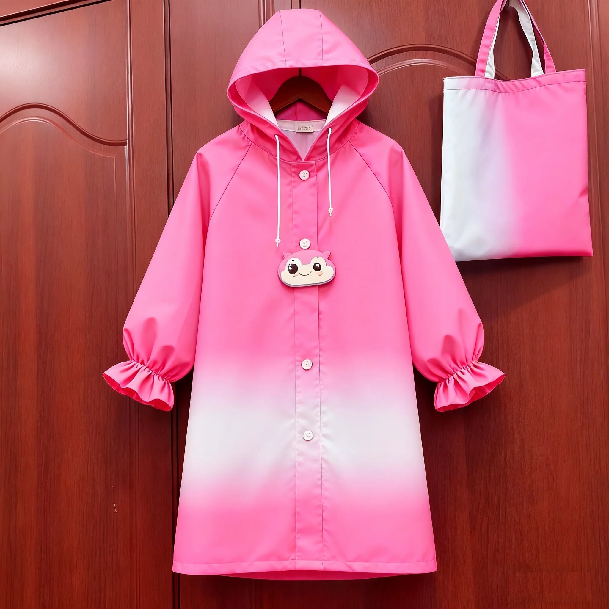 Children Unisex Lightweight Waterproof Rain Poncho Reusable Raincoat Reflective for Outdoor Activities Hiking Riding Camping