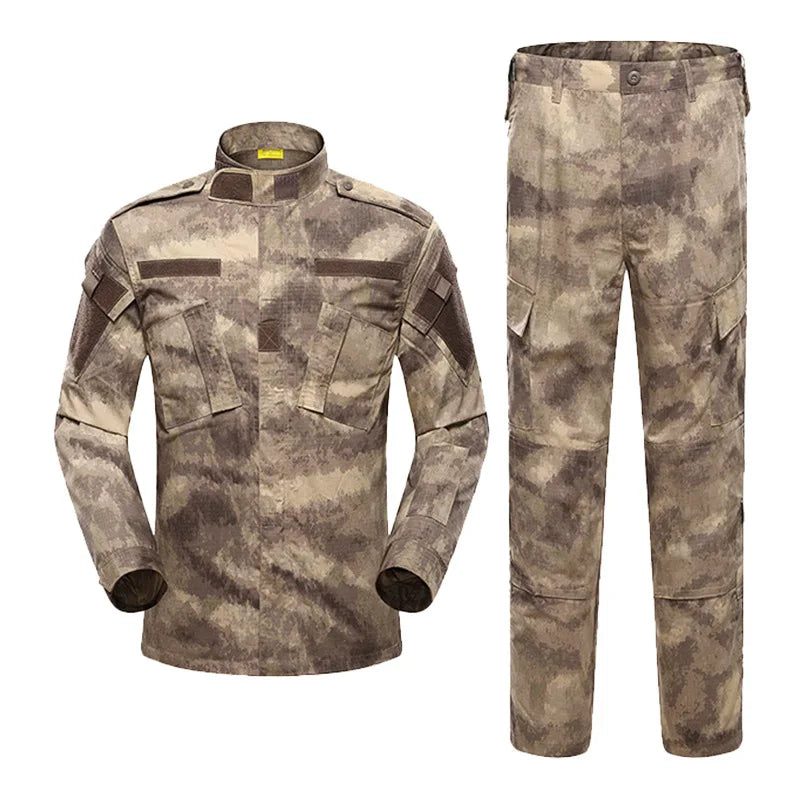 Horse-riding ACU Second-generation Unisex Camouflage Cotton Outdoor Training Tactical Suit Wear-resistant Breathable