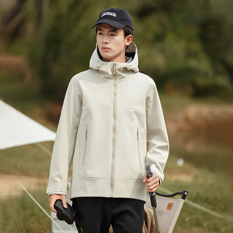 Customizable Soft Shell Jacket with Full Heat Sealing Waterproof Windproof Fleece-Lined for Mountaineering Quality Outdoor Gear