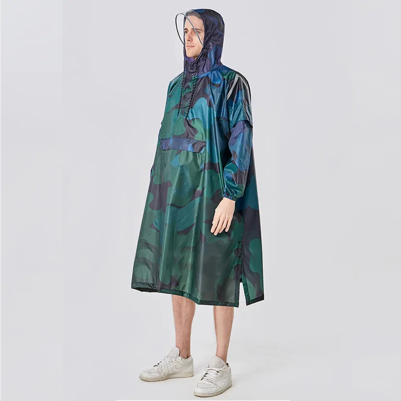 High Quality Reusable Waterproof PU Single-person for Raincoat with Custom Logo for Outdoor Travel and Rainy Tours