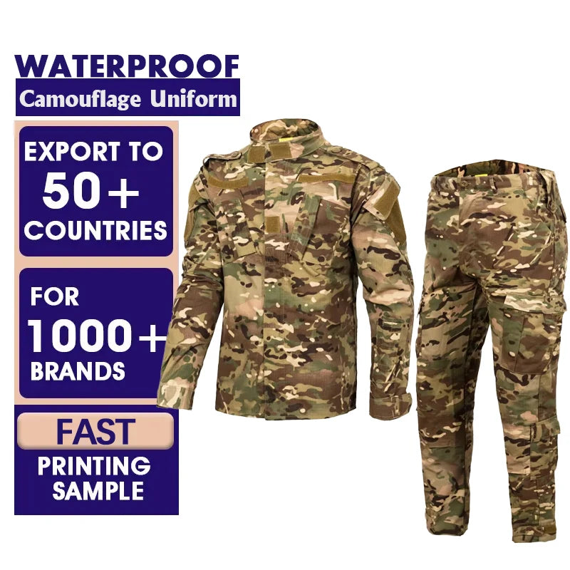 OEM ODM Outdoor Camo Clothing, Tactical Suit Hunting Clothes Camouflage Uniforms