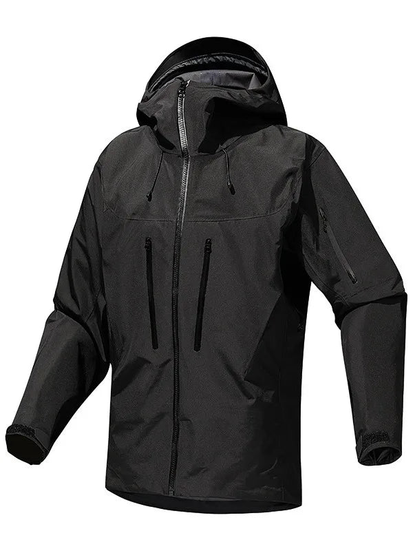 Men's Women's Hard Shell Bomber Ski Jackets Waterproof Breathable Windproof Yellow Sports Mountaineering Stand Zipper Autumn