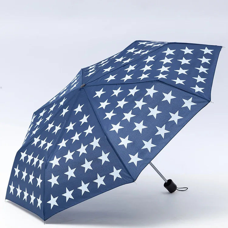 Wholesale Promotional 3 Folding Umbrella Lightweight Custom Logo Printing Wholesale Cheap Mini Umbrella Plaid Cloth
