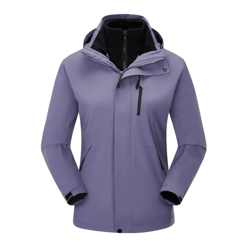 100% Polyester Jacket for Winter Coated Fabric Stand Zipper Solid Print XL Fitness Lightweight Nylon Polyester Stylish Hiking