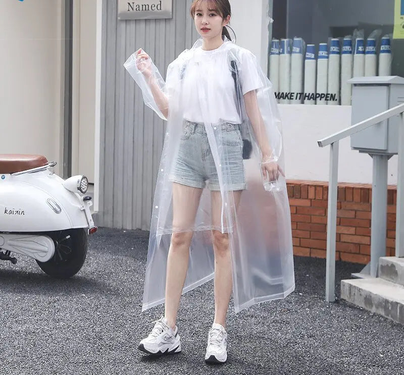 Single-Use Waterproof EVA for Poncho Disposable Rainwear for Travel & Electric Vehicle Battery for Outdoor Tours