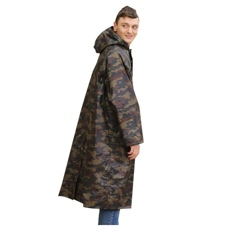 Windproof Waterproof Oversize Poncho Coat Fashion Flower Printed Rain Gear Girls Cute Style One PU Long Raincoat Logo Tours