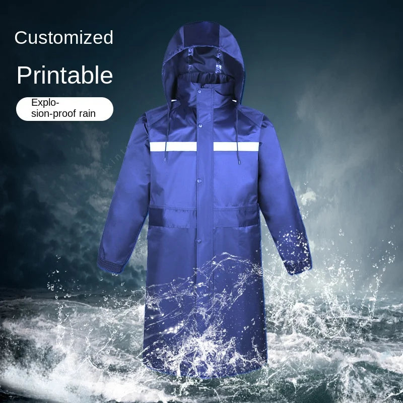 Full-body Rainstorm protection Outdoor Labor protection Windbreaker Long Suit  for Adult Hiking Reflective
