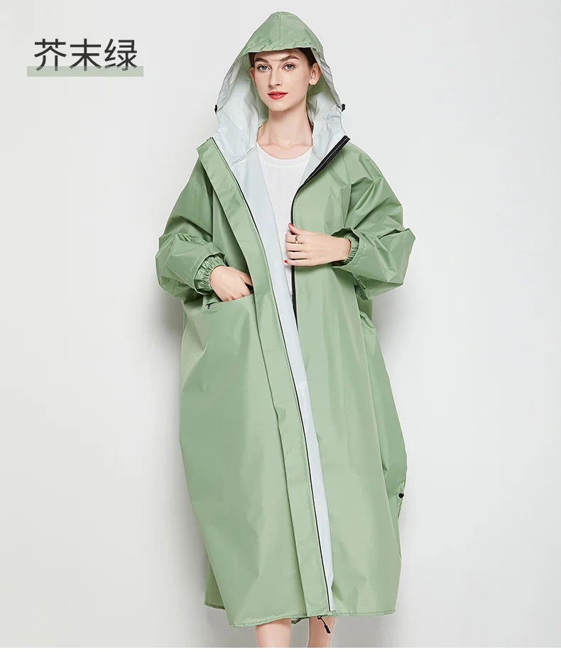 Women's Men's Girls' Simple Breathable Windproof Lightweight Reusable Waterproof Raincoat Rain Poncho for Cycling Hiking Outdoor