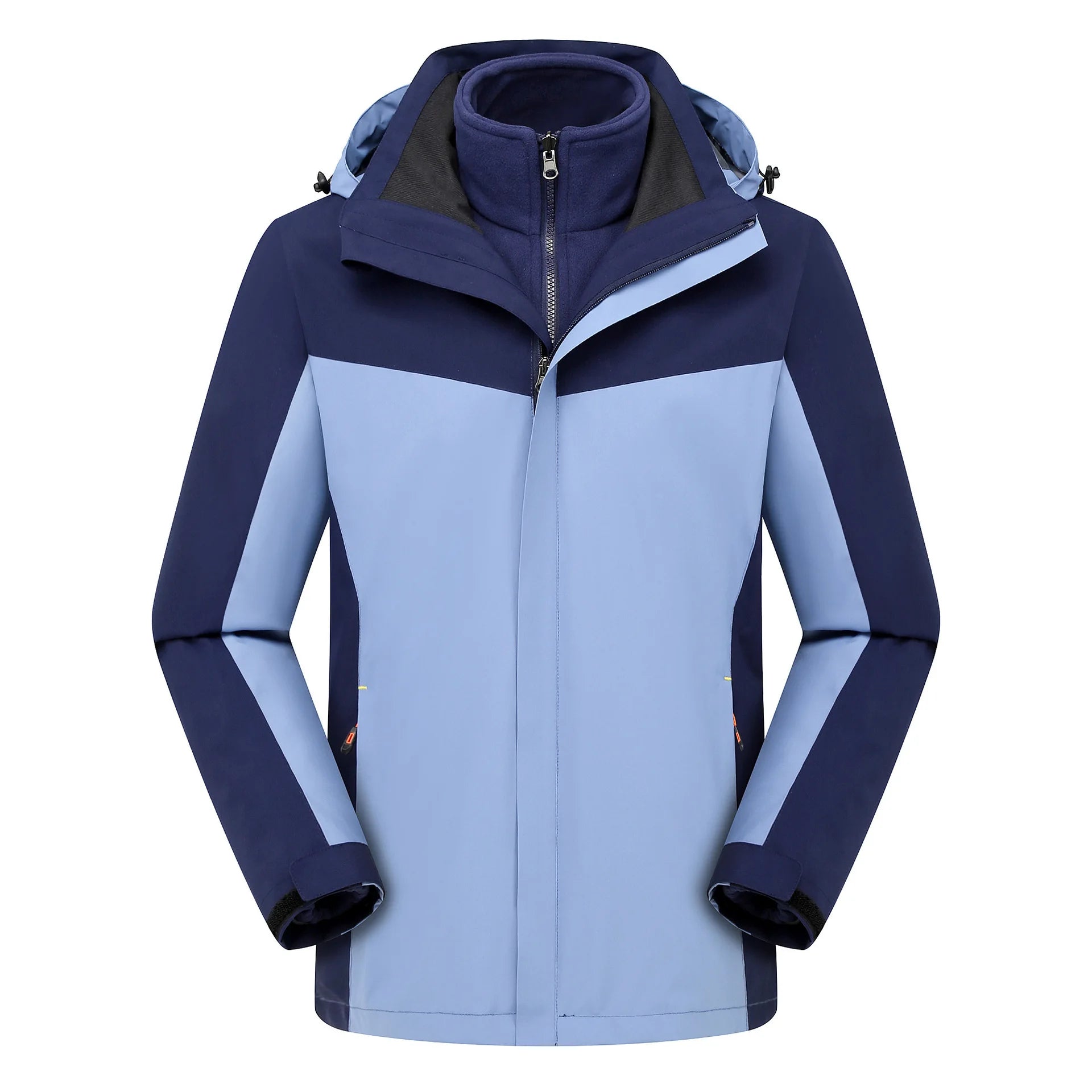 2025  Men's Women's New Style Outdoor Three-in-One Ski Suit Windproof Waterproof Breathable Stand Zipper for Winter