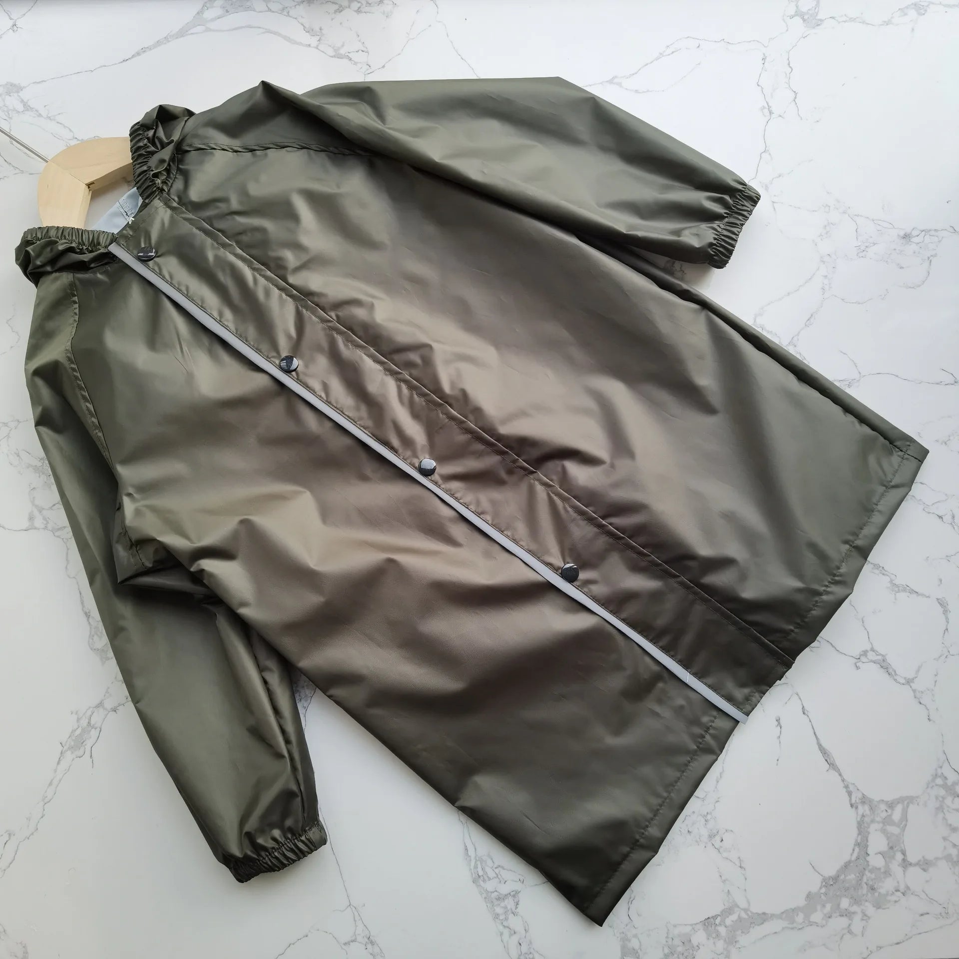 Waterproof Boys Girls Kindergarten Primary School Children's  Raincoat with School Bag Support Space with Safety Reflective Tape