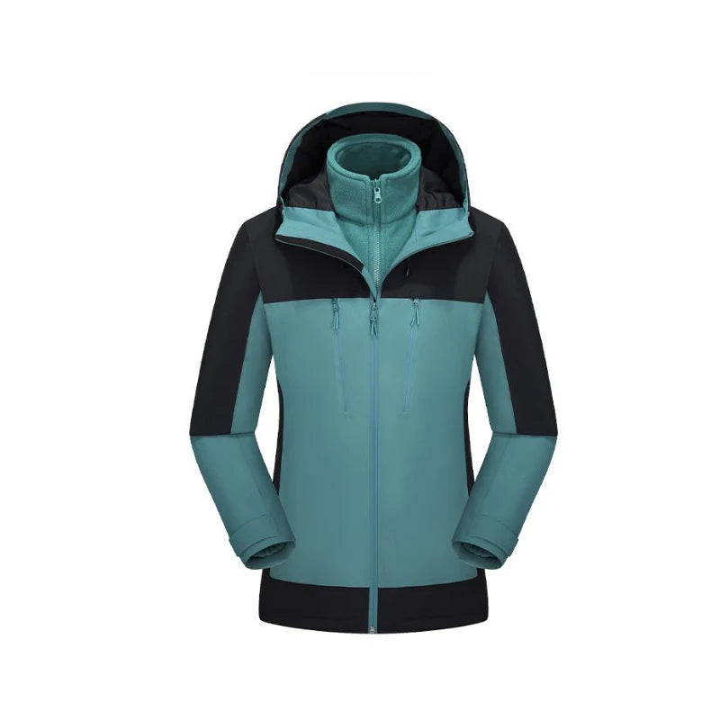 Women's Waterproof Winter Snow Coat with Warm Hood Outdoor Sports Windbreaker Raincoat for Mountain Adventures Hiking Jackets