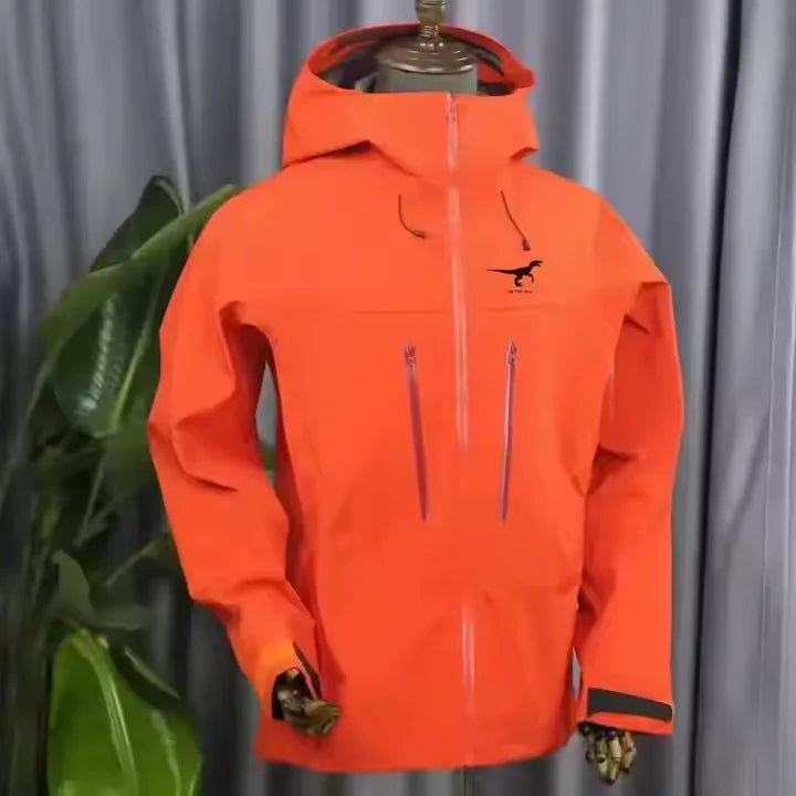 Unisex Waterproof Ski Jacket Hood Custom Raincoat Suit Men Women. Fabric Zipper Closure Mountain Snowboarding Summer Ski Wear