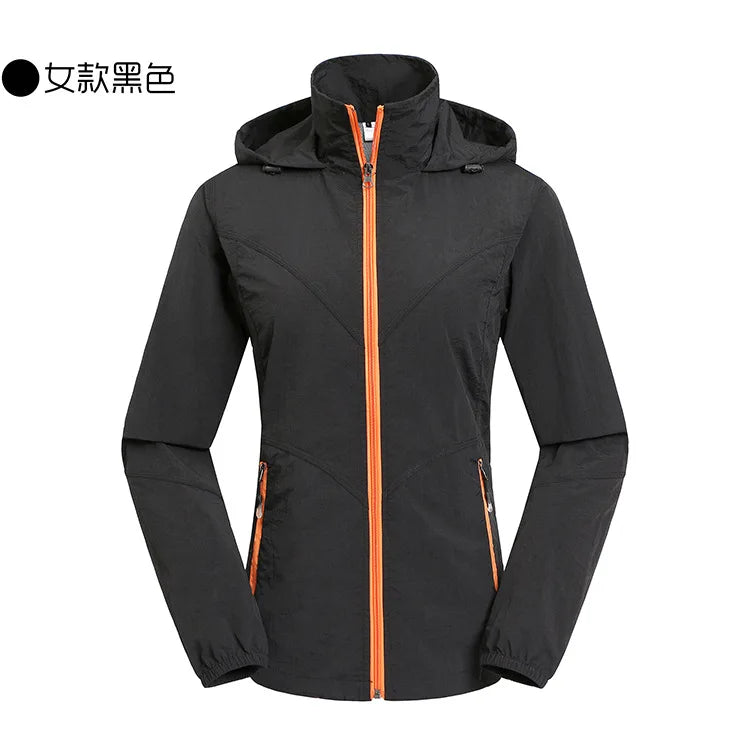 Outdoor Coated Stand Collar Zipper Quick-drying Breathable Motorcycle Jacket Unisex Summer Long Sleeve Loose Fit 100% Polyester