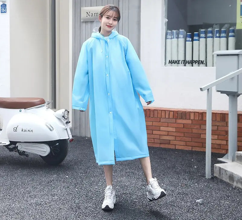 Single-Use Waterproof EVA for Poncho Disposable Rainwear for Travel & Electric Vehicle Battery for Outdoor Tours