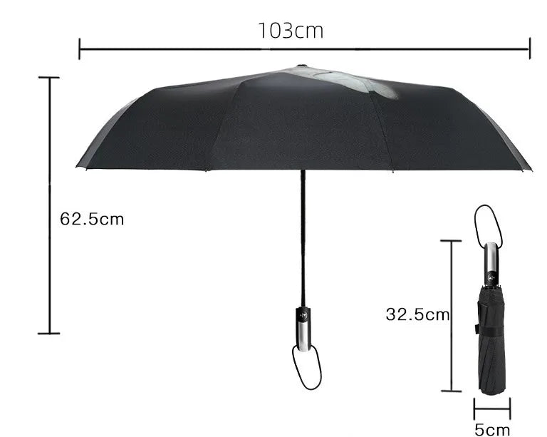 Middle Finger 3 Folding Uv Umbrella Creative Gift Funny  Auto Umbrella