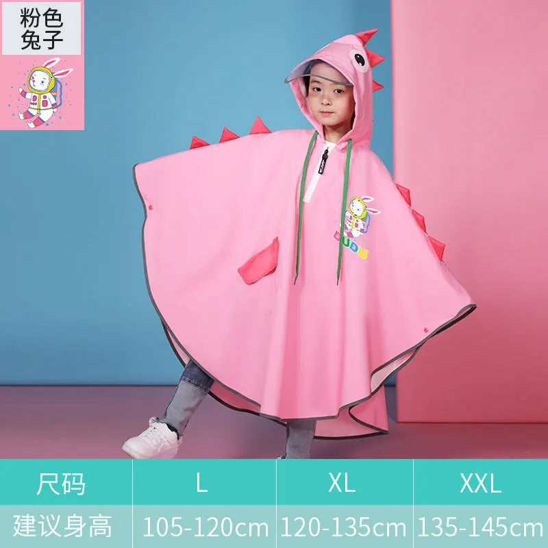 Children's Waterproof Cloak Raincoat, Suitable for Kindergarten, Elementary School, Boys and Girls