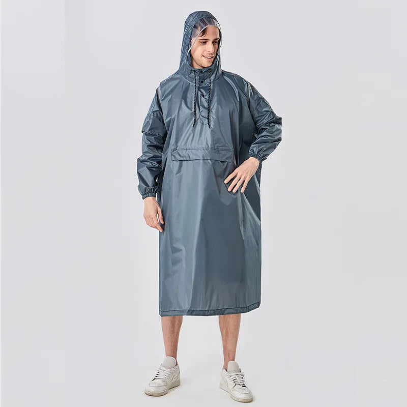 High Quality Reusable Waterproof PU Single-person for Raincoat with Custom Logo for Outdoor Travel and Rainy Tours