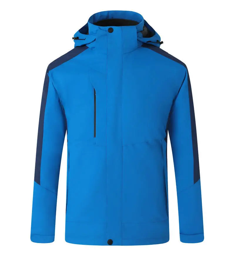 Outdoor Work Clothes for Men Women Windproof Breathable Embroidered Logo Waterproof Button Decoration Zipper 3XL for Winter