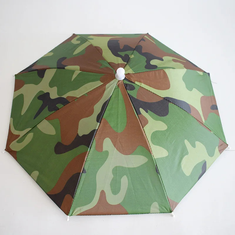 Mini Umbrellas for the Rain Umbrella Hat Outdoor Head Wearing Colorful Travel