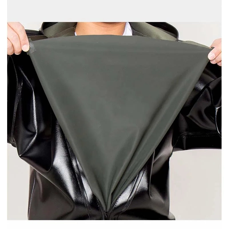 High Quality Full Body PVC Rubber Waterproof  Waders Adult Breathable Waist Wader Plus Size Fishing Waders Pants