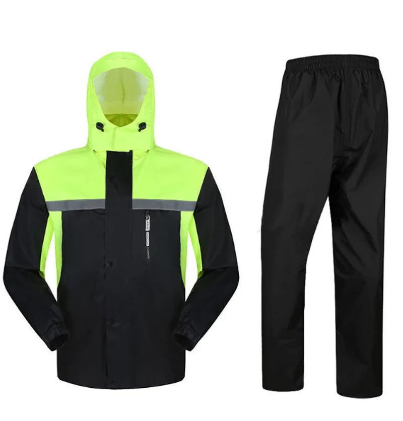 Factory Direct Wholesale XXL PVC Rain Jacket for Adults Eco-Friendly Waterproof Fabric Customizable Logo Outdoor Riding Cycling