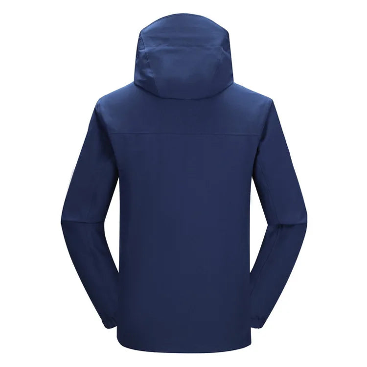 Outdoor Casual Unisex Winter Two-Piece Liner Detachable Three-in-One Long-Sleeved Coated Waterproof Motorcycle Jacket Stand