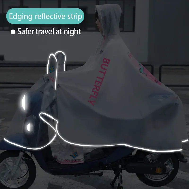 Best-Selling Adult PVC Hooded Raincape Durable Simple Pure Color Safety Rainsuit With Big Brim Waterproof Raincoat Riding Rain