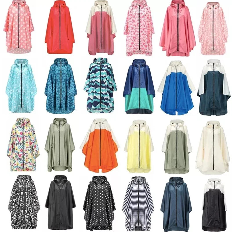 OEM Cheap Wholesale Larger Poncho Custom Gray Waterproof Cloak Cape Rain Coat Outdoor Travel Cloak Raincoat for Heavy Rain