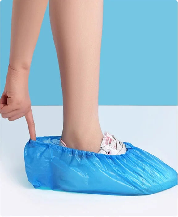PE Disposable Non-Slip Durable Boot & Shoe Covers Outdoor Indoor Protection for Home Floors Shoes Adults Summer Winter