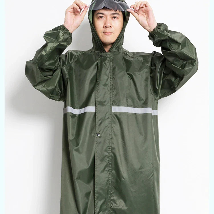 Bicycle Long Reflective Rain Coat Rain Customs Wholesalers  Waterproof for Man