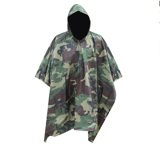 High Quality Polyester Pvc Adults Motorcycle Waterproof Hooded Rain Cape Coat Raincoats Rain Poncho Emergency Poncho One Time